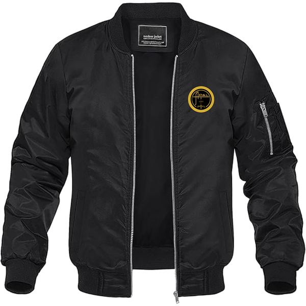 Men's Apal Logo Lightweight Bomber Jacket Windbreaker Softshell Varsity Jacket Coat