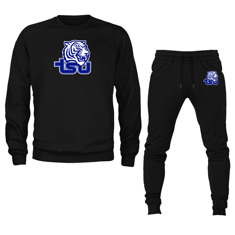 Men's Tennessee State Tigers Crewneck Sweatshirt Joggers Suit