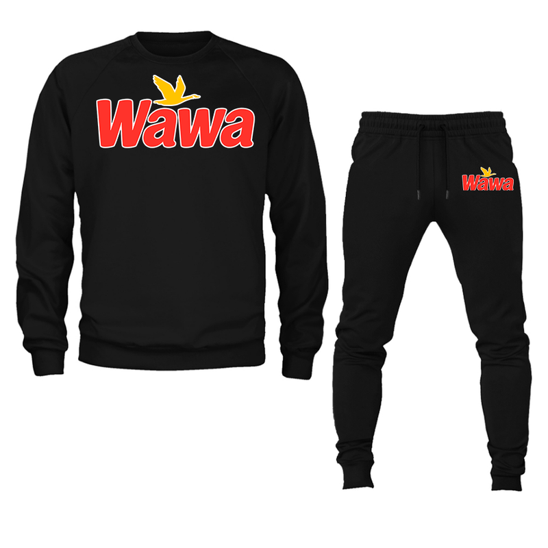 Men's Wawa Gas Station Crewneck Sweatshirt Joggers Suit