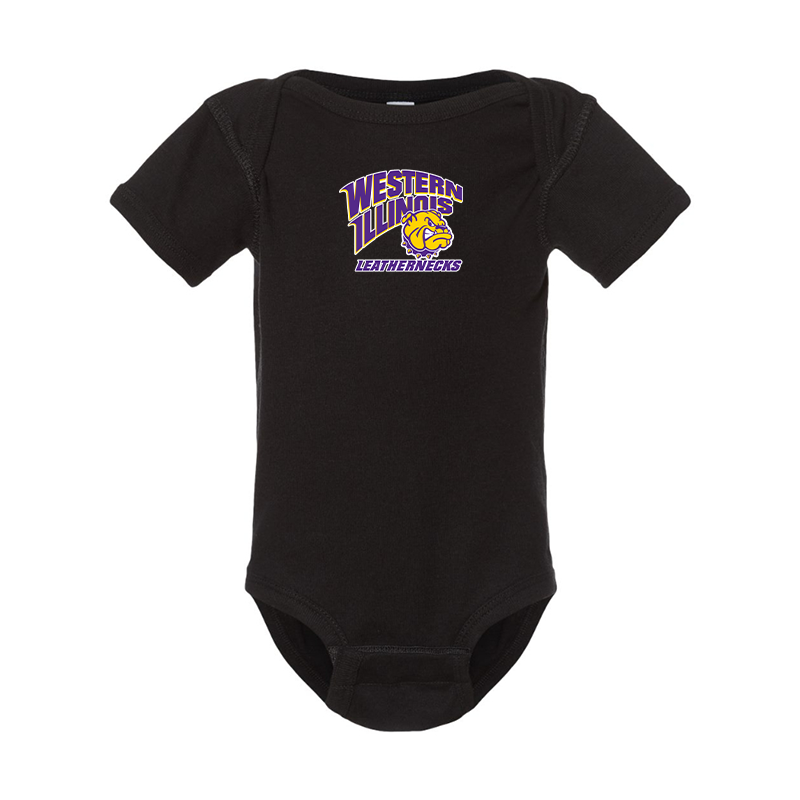 Western Illinois Leathernecks  Rabbit Skins Infant Baby Rib Bodysuit