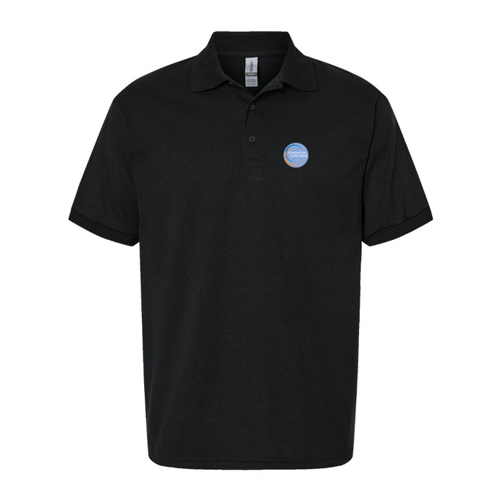 Men's Fondation Concorde Logo Dry Blend Polo - Black