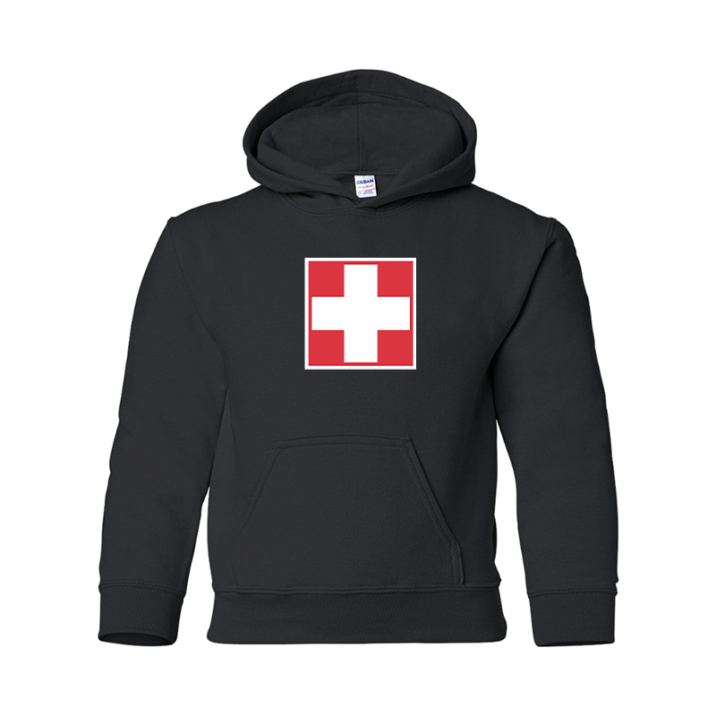 Youth Switzerland National Football Soccer Team  Pullover Hoodie