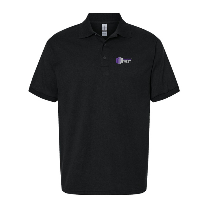 Men's Mountain West Conference Logo Dry Blend Polo - Black