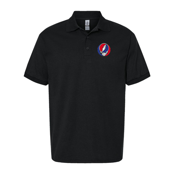 Men's Gratefu Dead Logo Dry Blend Polo