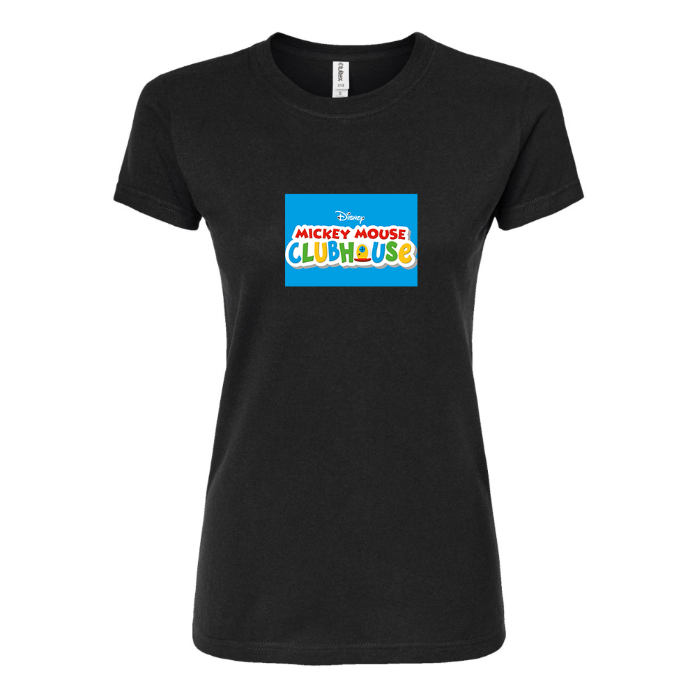 Women's Mickey Mouse ClubHouse Round Neck T-Shirt