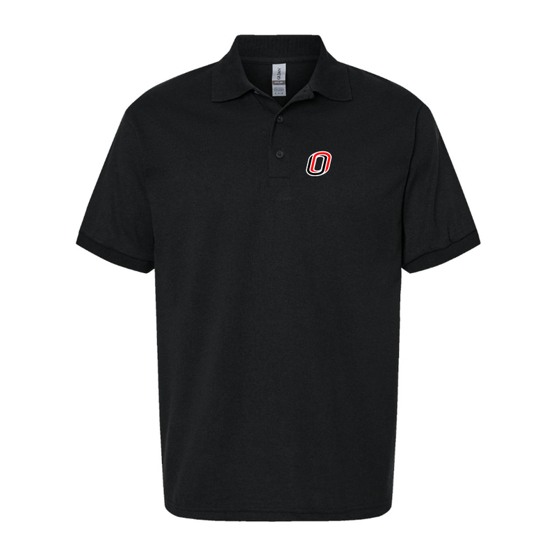 Men's  Nebraska Omaha Mavericks Logo Dry Blend Polo