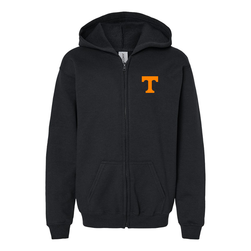 Gildan Heavy Blend Youth Tennessee Volunteers Full Zip Hooded Sweatshirt