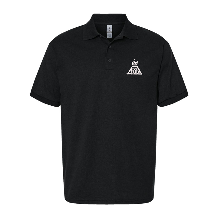 Men's Fall Out Boy Dry Blend Jersey Polo - Black
