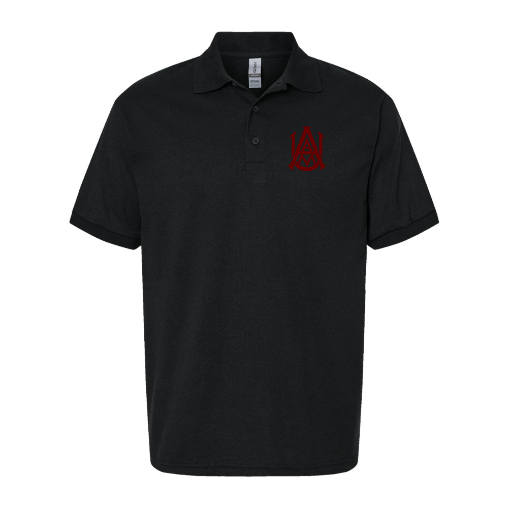 Men's Alabama AM Bulldogs Dry Blend Jersey Polo - Black