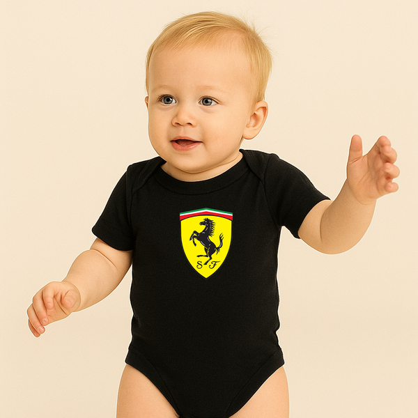 Ferrari Motorsport  Car Baby Romper Onesie