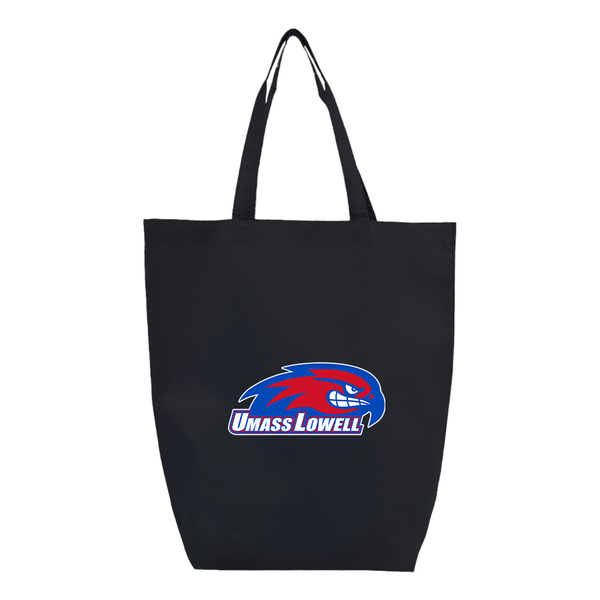 UMass Lowell River Hawks  Q-Tees Non-Woven Gusset Bottom Tote