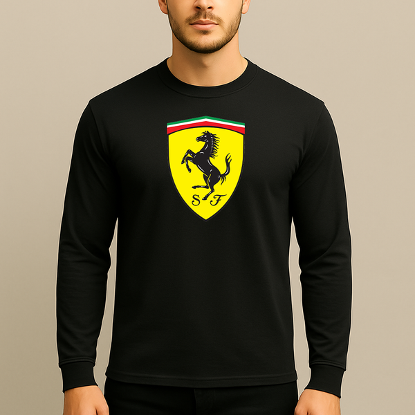 Men’s Ferrari Motorsport Car Long Sleeve T-Shirt