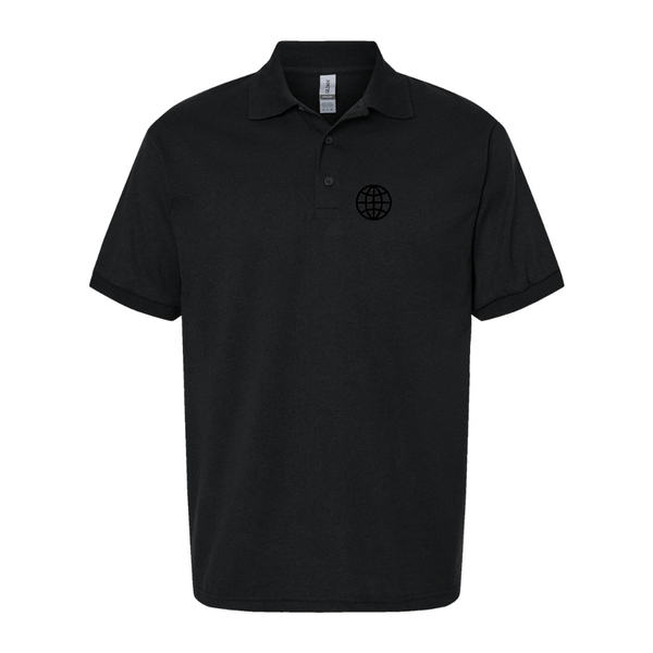 Men's  Internet Globe Dry Blend Jersey Polo