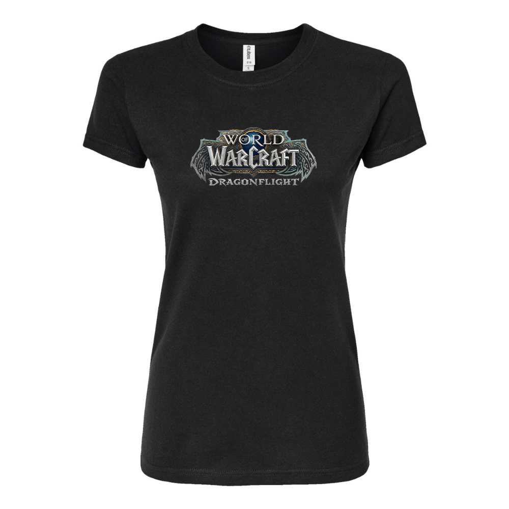 Women's World of Warcraft Dragon Flight Game Round Neck T-Shirt