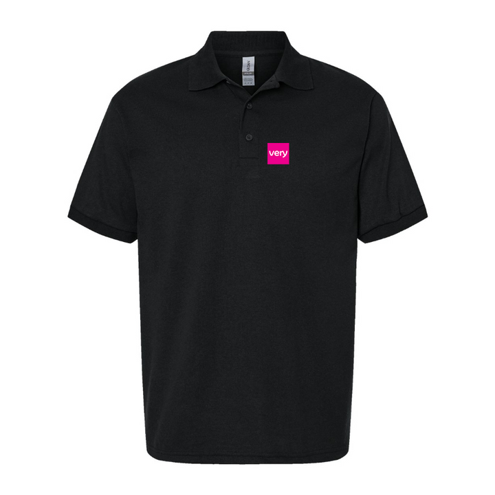 Men's Very Logo Dry Blend Polo - Black