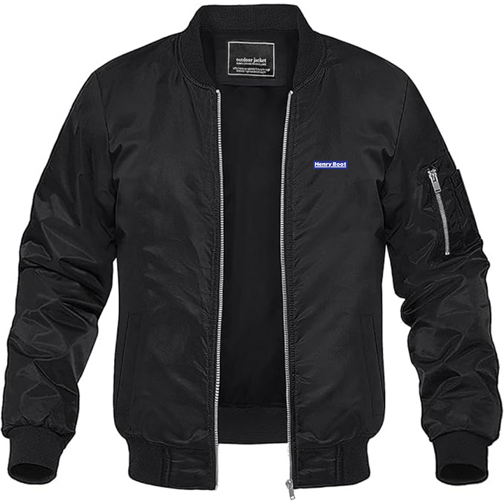 Men's Henry Boot Logo Lightweight Bomber Jacket