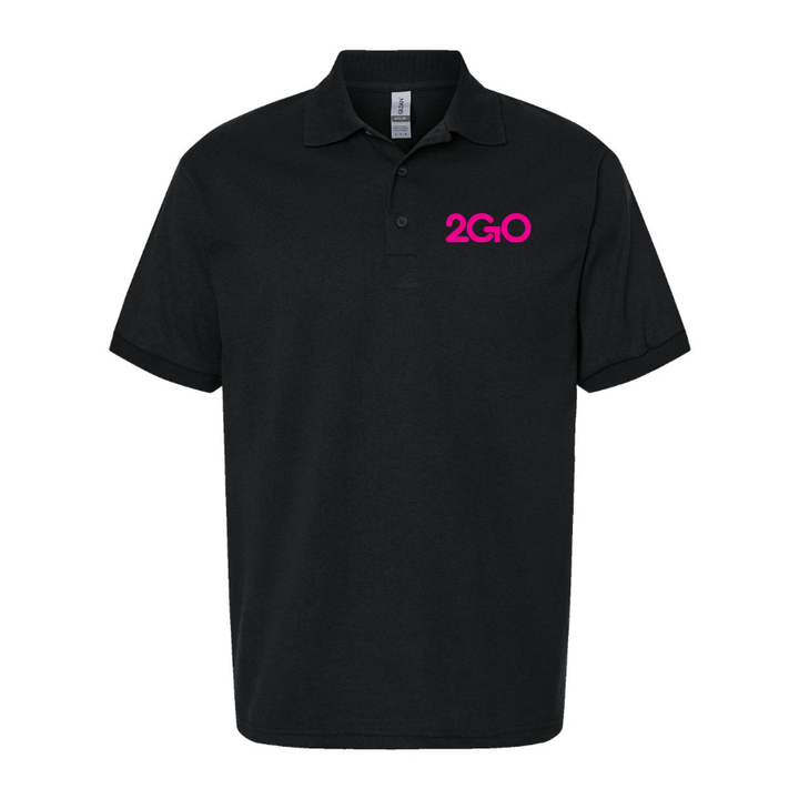 Men's 2GO Logo Dry Blend Polo - Black