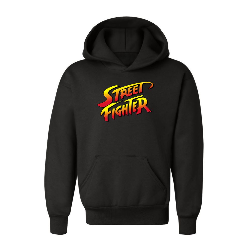 Youth Kids Street Fighter Game Pullover Hoodie