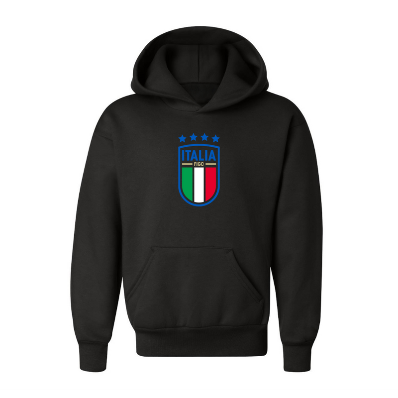 Youth Kids Italy National Soccer Pullover Hoodie