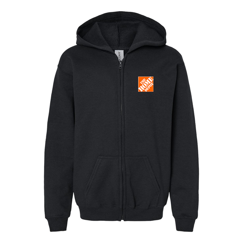 Gildan Heavy Blend Youth The Home Depot Full Zip Hooded Sweatshirt
