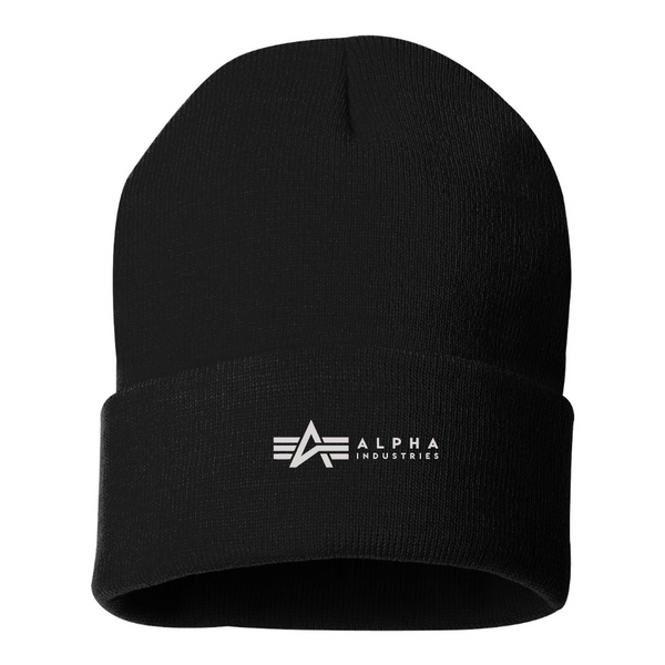 Alpha Industries Logo Beanie Hat