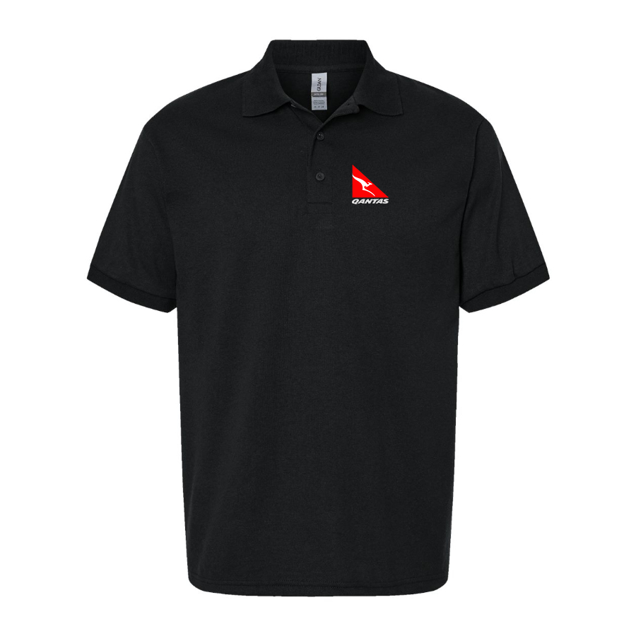 Men's Qantas Dry Blend Polo - Black
