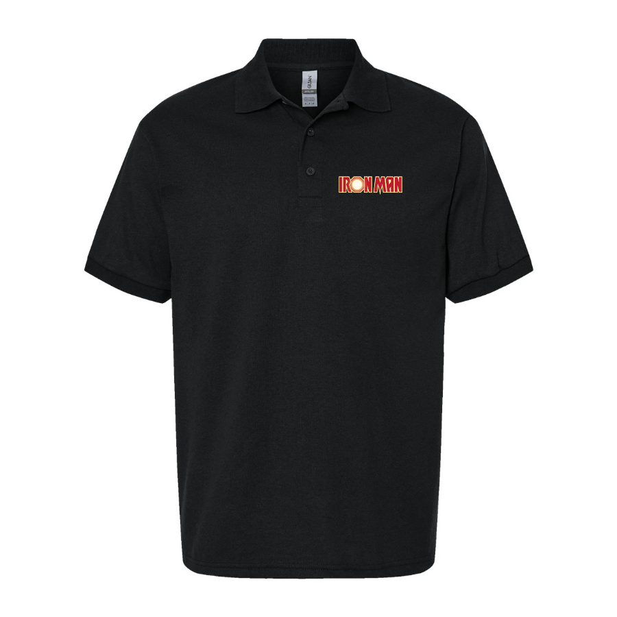 Men's Iron Man Marvel Superhero Dry Blend Polo