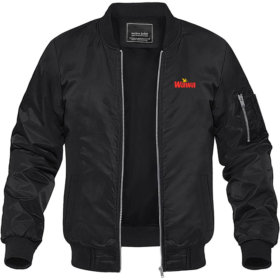 Men's Wawa Gas Station Logo Lightweight Bomber Jacket