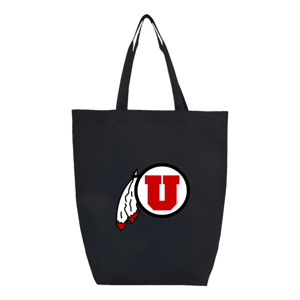 Utah Utes Q-Tees Non-Woven Gusset Bottom Tote