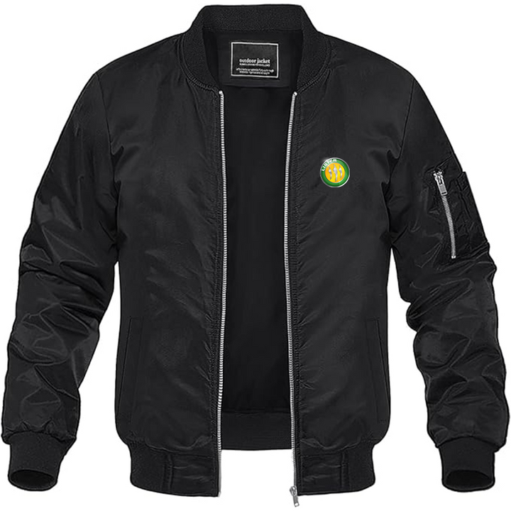 Men's Lister Motor Company Logo Lightweight Bomber Jacket