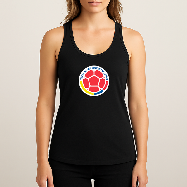 Women's Colombia National Soccer Team Racerback Tank Top