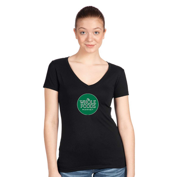 Women's Whole Foods Market  Next Level V-Neck T-Shirt