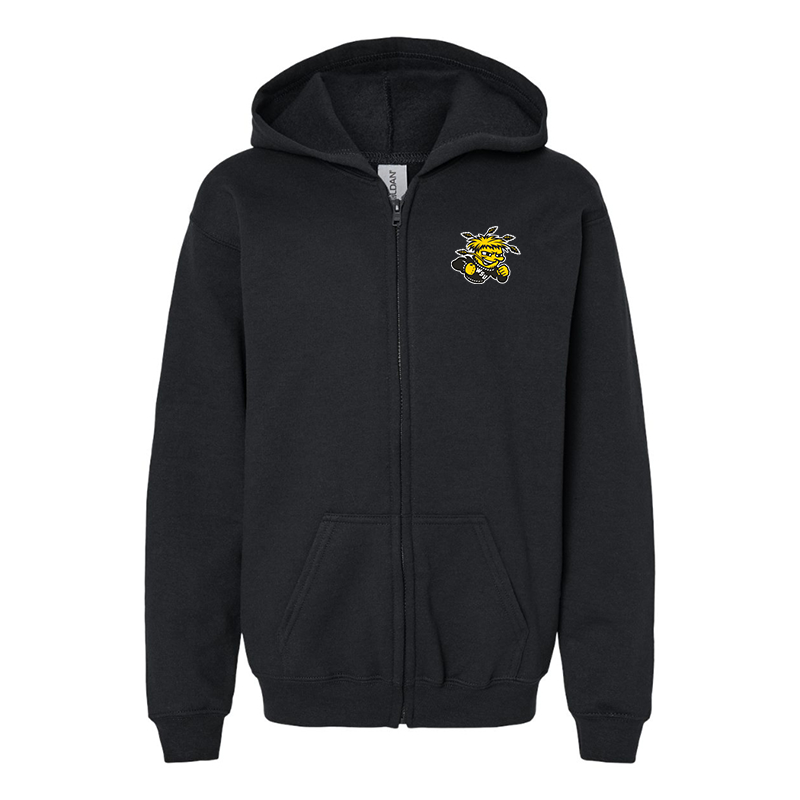 Gildan Heavy Blend Youth Wichita State Shockers  Full Zip Hooded Sweatshirt