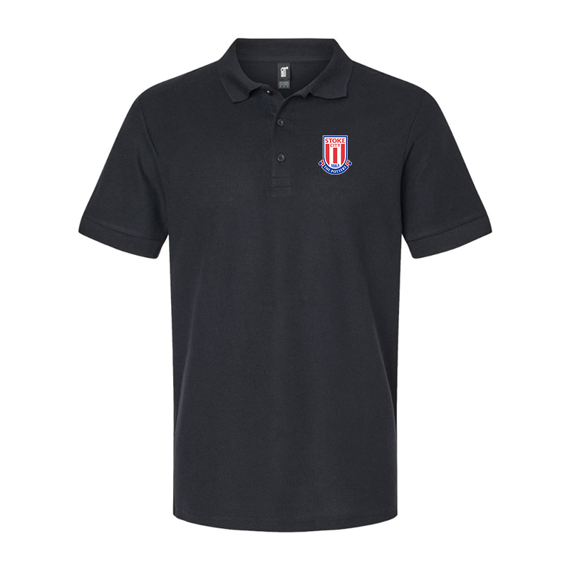 Men's Stoke City Soccer  Gildan Hammer Pique Polo