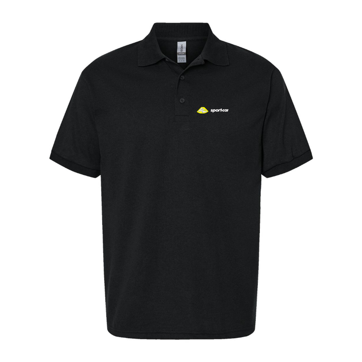Men's AC Sport Car Logo Dry Blend Polo - Black