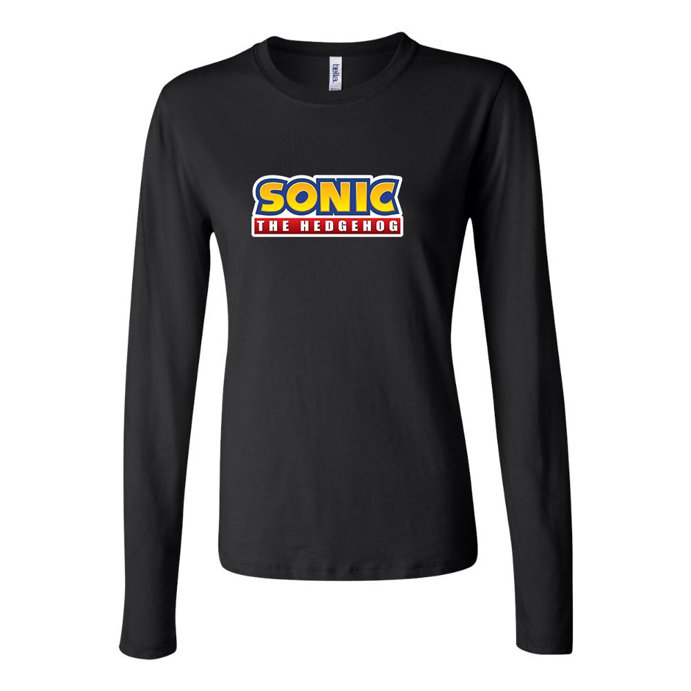 Women's Sonic The Hedgehog Cartoons Long Sleeve T-Shirt