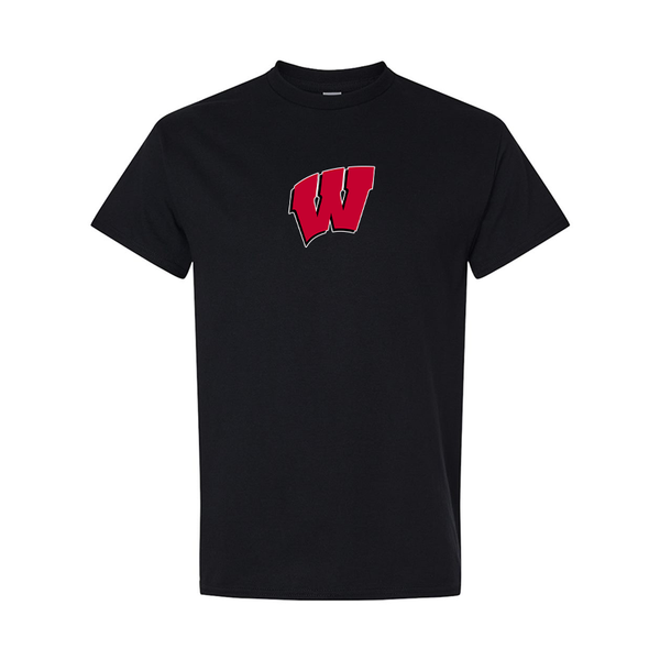 Men's  Wisconsin Badgers  Gildan Heavy Cotton T-Shirt