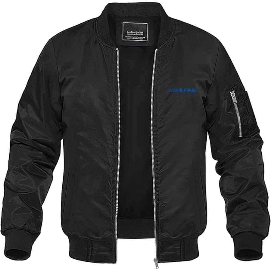 Men's Alpine Logo Lightweight Bomber Jacket