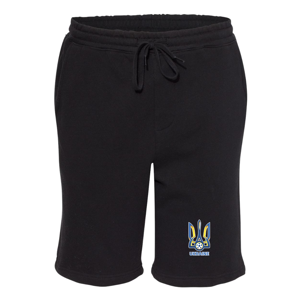 Men's Ukraine National Football Soccer Team Independent Trading Co Midweight Fleece Shorts
