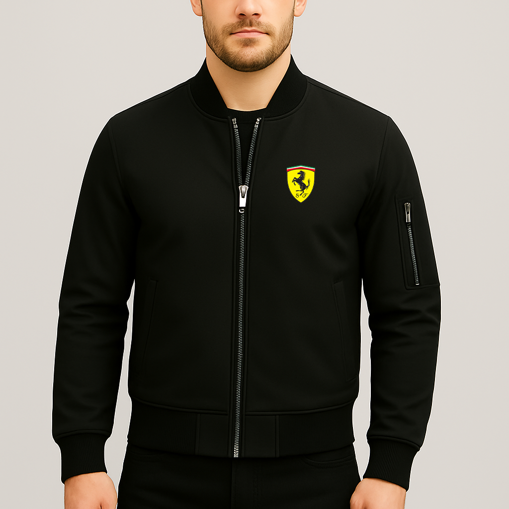 Men’s Ferrari Motorsport Car Lightweight Bomber Jacket