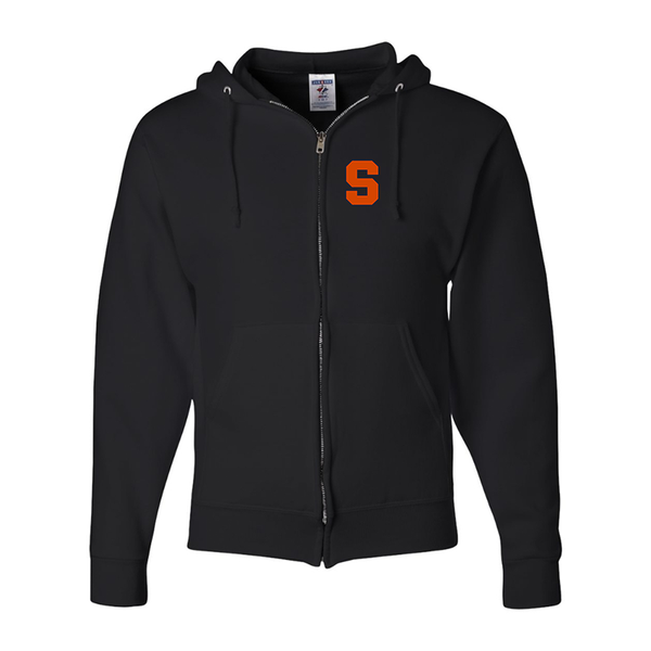 Men's Syracuse Orange JERZEES NuBlend Full-Zip Hooded Sweatshirt
