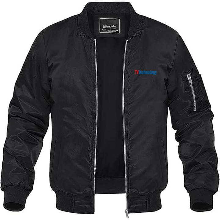 Men's TV Technology Logo Lightweight Bomber Jacket