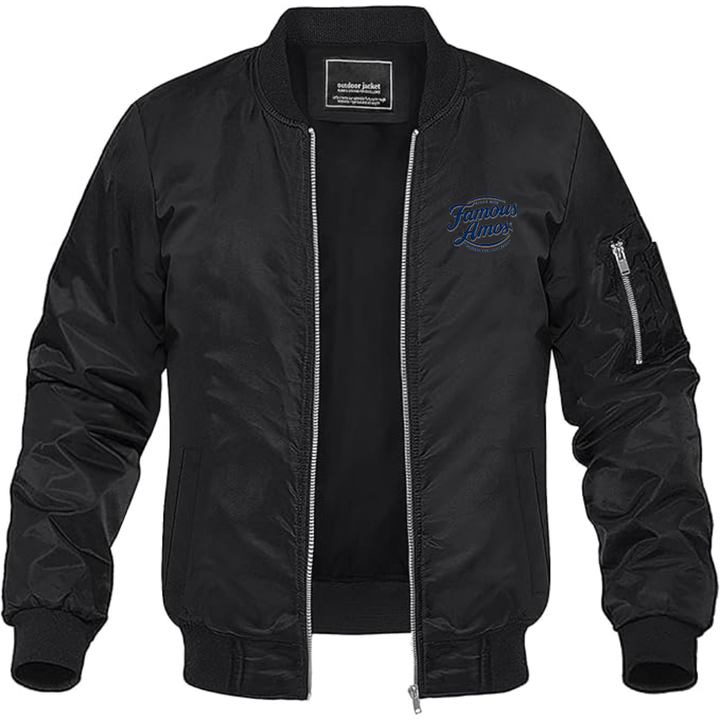 Men's Famous Amos Logo Lightweight Bomber Jacket