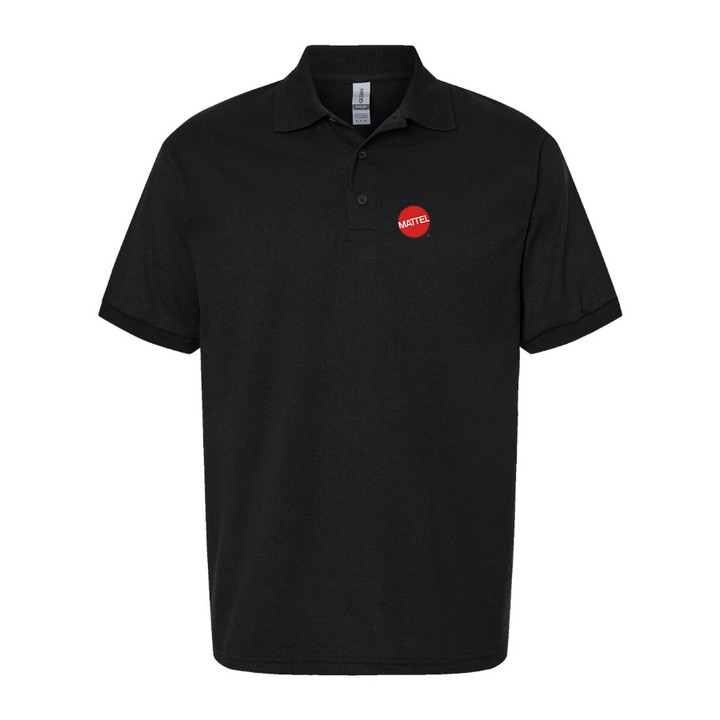 Men's Mattel Logo Dry Blend Polo - Black