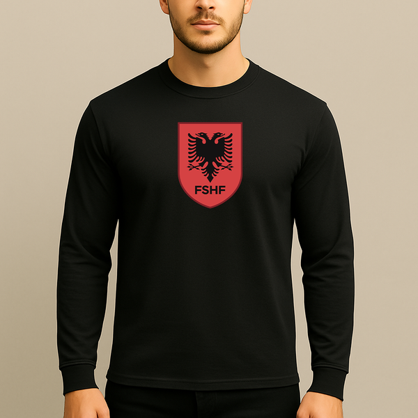 Men's Albania National Soccer Team Long Sleeve T-Shirt