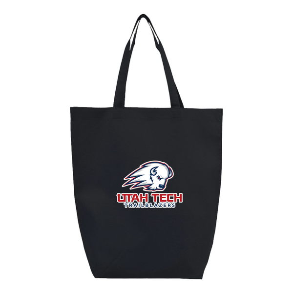 Utah Tech Trailblazers Q-Tees Non-Woven Gusset Bottom Tote