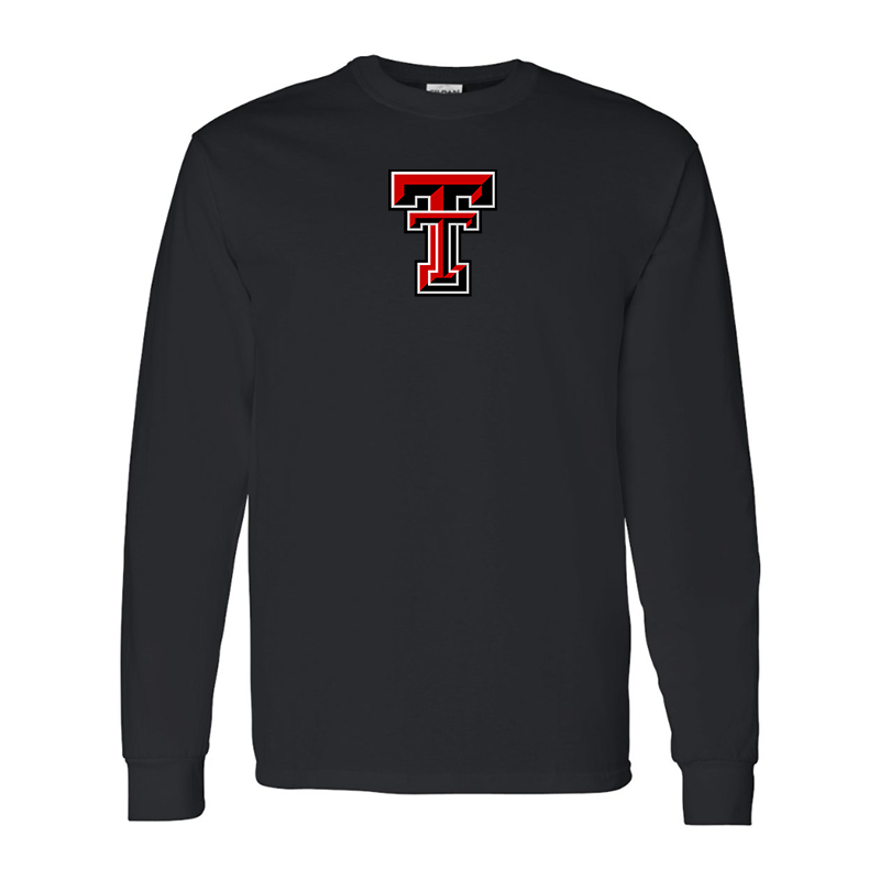 Men's Texas Tech Red Raiders  Gildan Heavy Cotton Long Sleeve T-Shirt