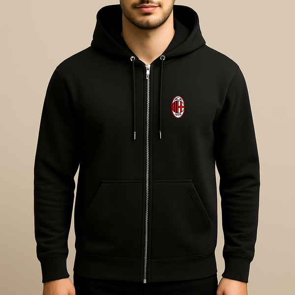 Men’s AC Milan Soccer Zipper Hoodie