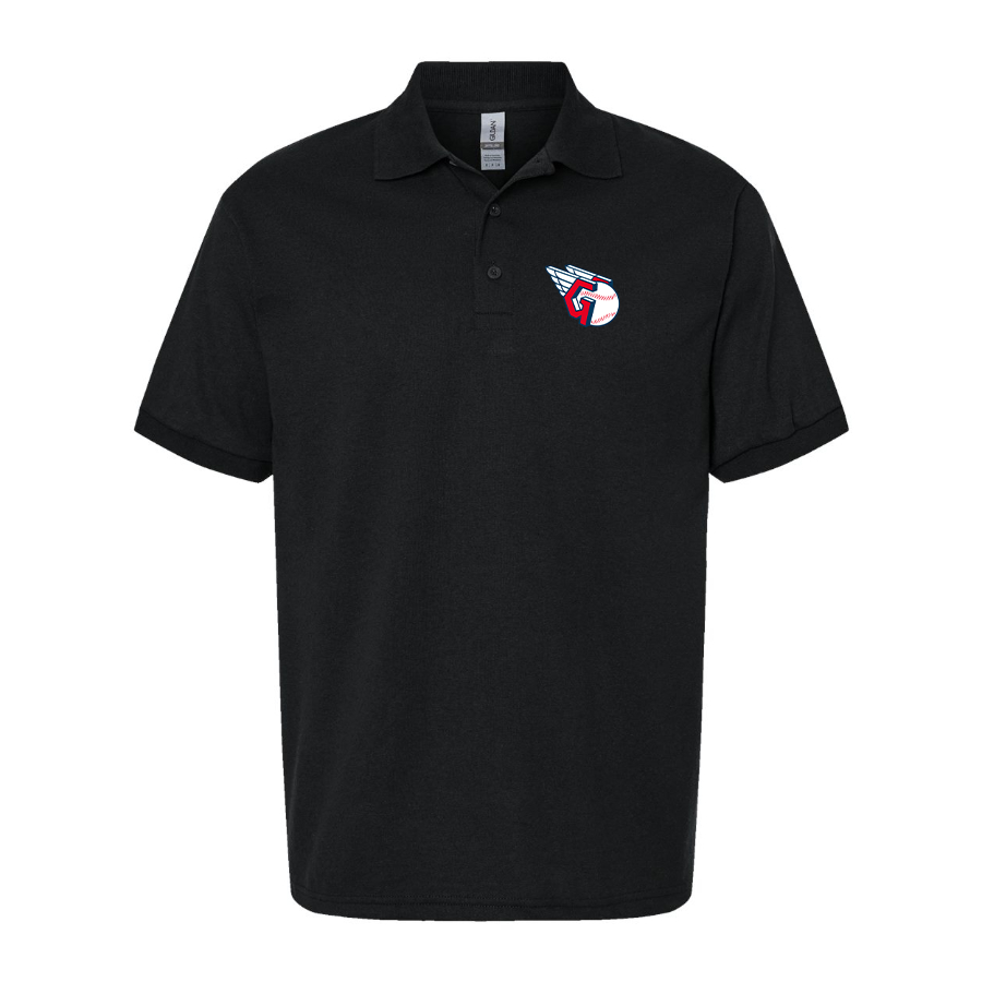 Men's Cleveland Guardians Logo Dry Blend Polo