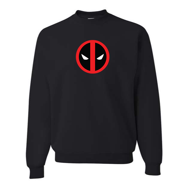 Men's Deadpool Marvel Superhero Crewneck Sweatshirt